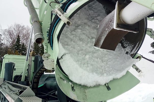 Saugbagger Fürth - Schneesaugen